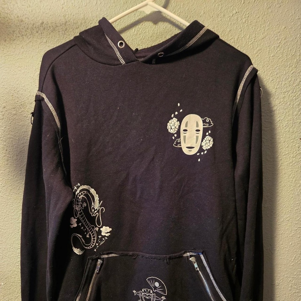Studio Ghibli Sprited Away Black hoodie